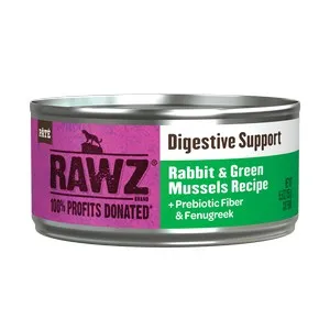 24/5.5oz Rawz Digest Rabbit & Green Cat - Dog/Cat Supplements